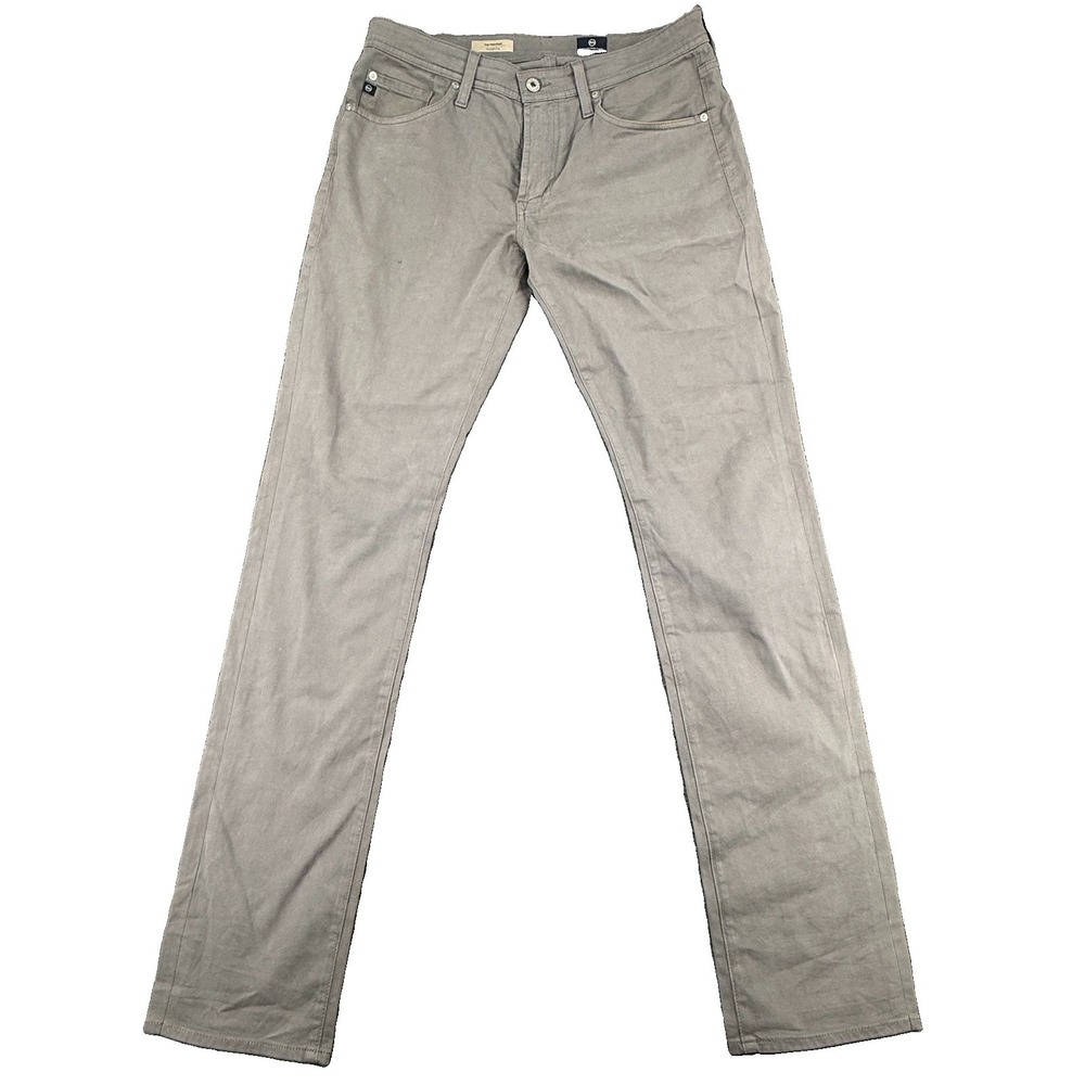 AG Adriano Goldschmied Mens 32x32 The Protege Straight Leg Pants Gray Twill US